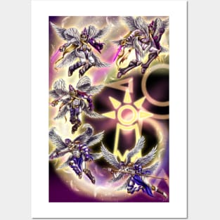 Angemon Digivolve to MagnaAngemon Posters and Art